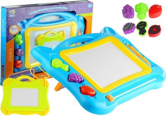 Lean Sport Duży Znikopis Tablica Magnetyczna Stempelki 2w1