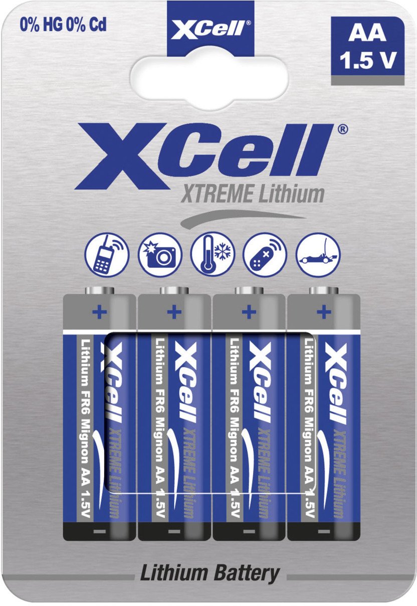 XCell Batterie Extreme Lithium FR6 Mignon AA 4St.