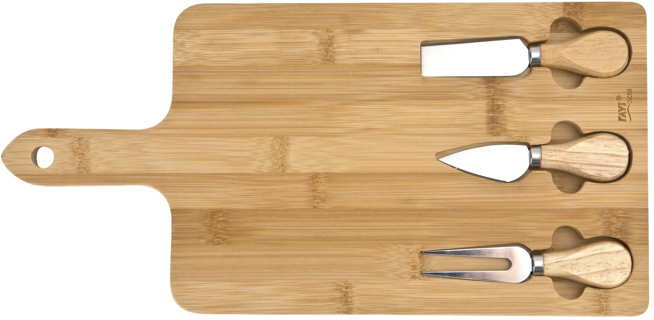 Bambusowy zestaw do serów Ravi 91879
