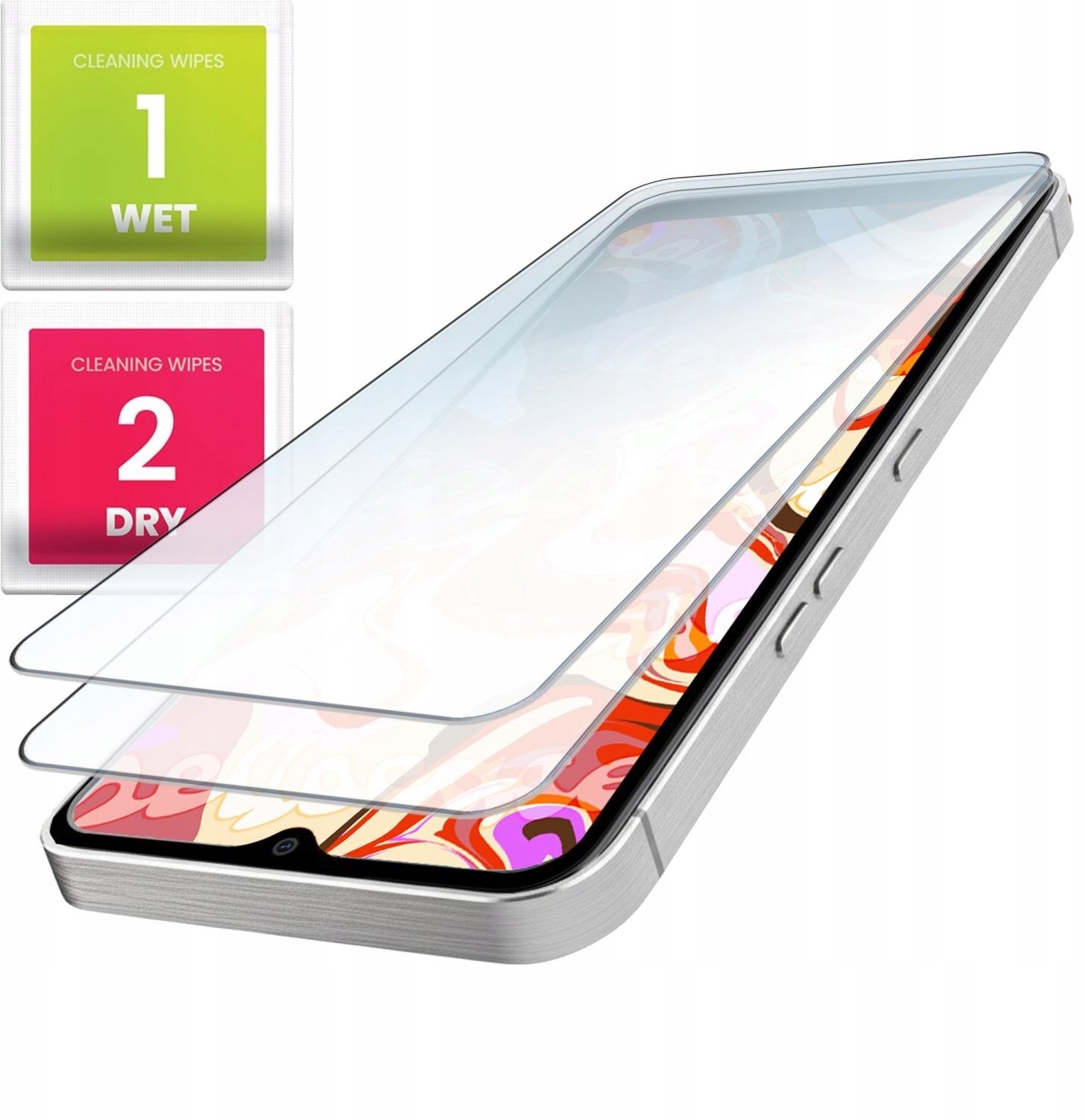 2-PAK Szkło Hartowane Do Samsung Galaxy A07 4G (Płaskie, 2.5D, Szybka, 9H)