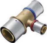 KAN-therm Trójnik mosiężny redukcyjny Press 20 x 16 x 16mm (K-041805)