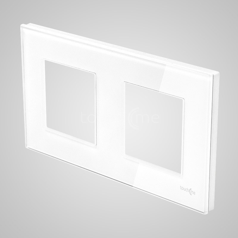 Touchme Ramka podwójna szklana biała (TM716W)