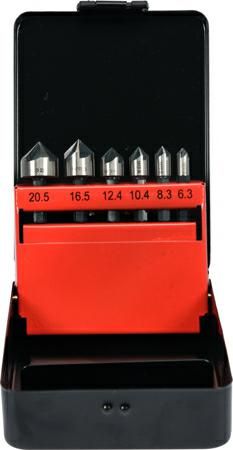 Yato Zestaw pogłębiaczy do metalu 6szt. 6,3-20,5mm HEX (YT-44729)