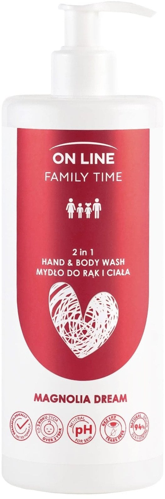 ON LINE Family Time Mydło do rąk i ciała 2w1 - Magnolia Dream 500 ml