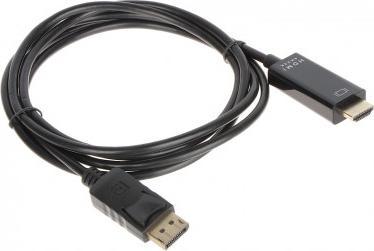 Adapter AV DisplayPort - HDMI czarny (DP-W/HDMI-W-1.8M)