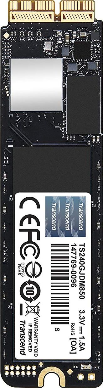 Dysk SSD Transcend JetDrive 850 240GB Macbook SSD PCI-E x4 Gen3 NVMe (TS240GJDM850)