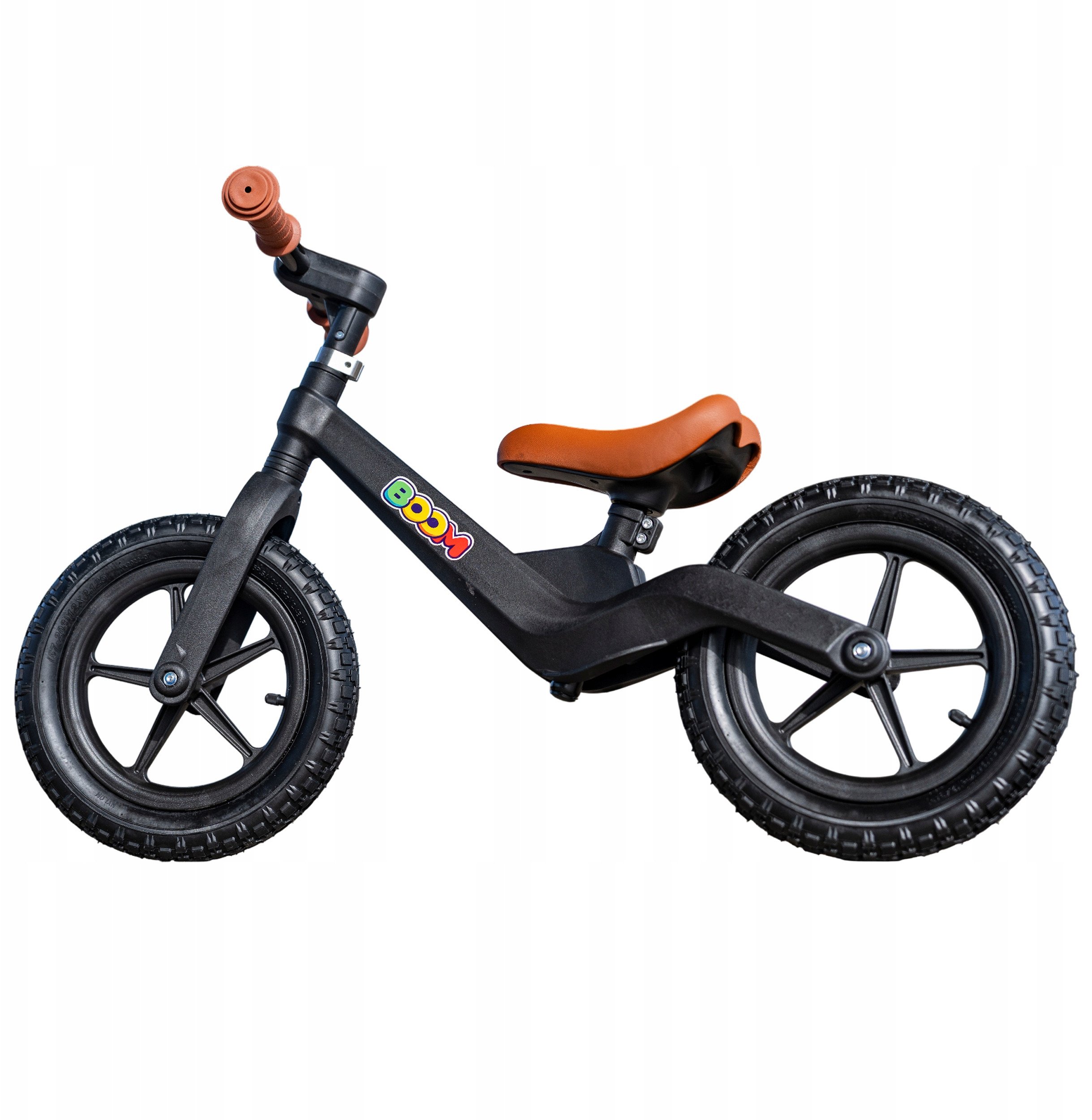 Rowerek Biegowy BOOM dla dzieci 2-5 lat Ultra Lekki Ergonomiczny CZARNY