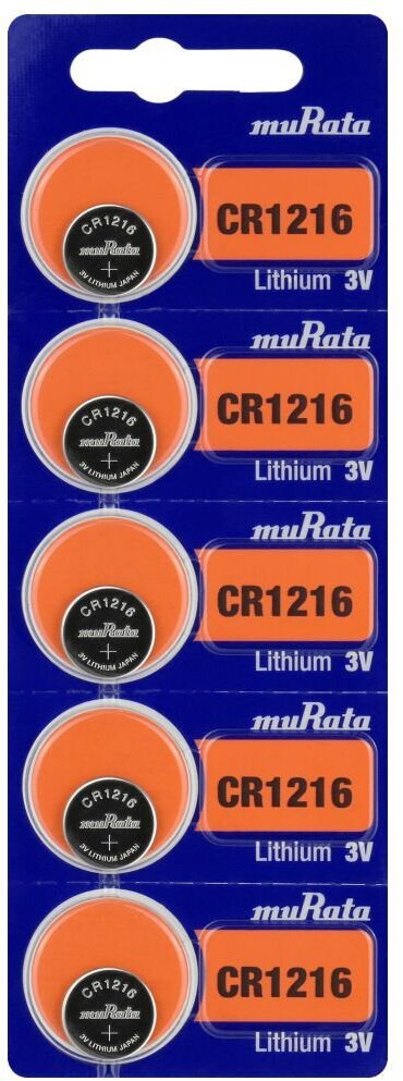 5 x bateria litowa mini Murata CR1216