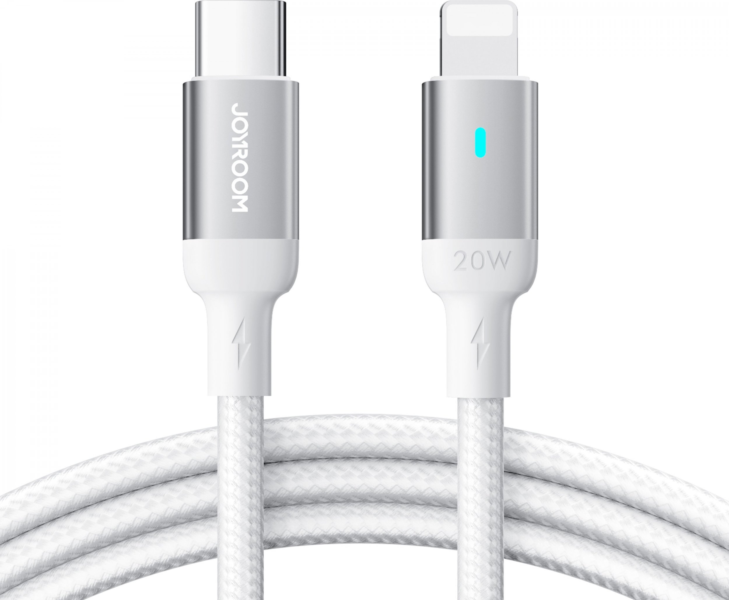 Kabel USB Joyroom USB-C - Lightning 1.2 m Biały (JYR709)