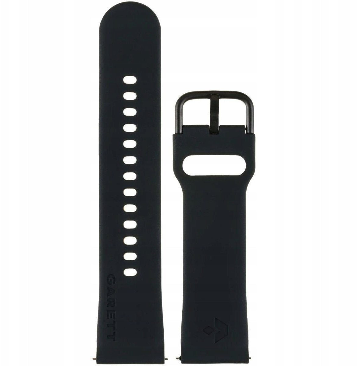 Garett Pasek uniwersalny silikonowy czarny 22 mm