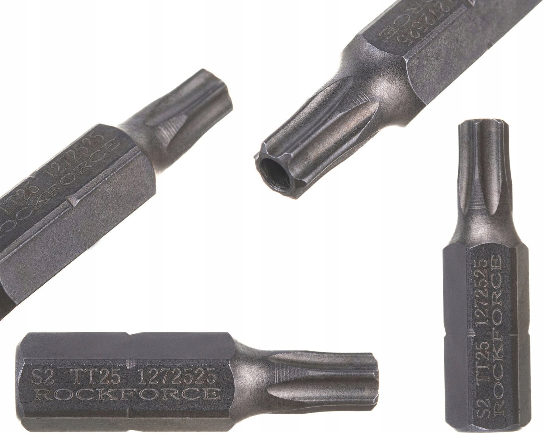 Rockforce Bit TORX T25Hx1/4" L-25mm z otworem