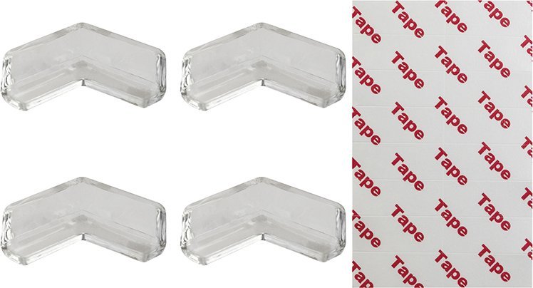 Blow 69-032# Ochraniacze na narożniki 4szt. płaskie przezroczyste