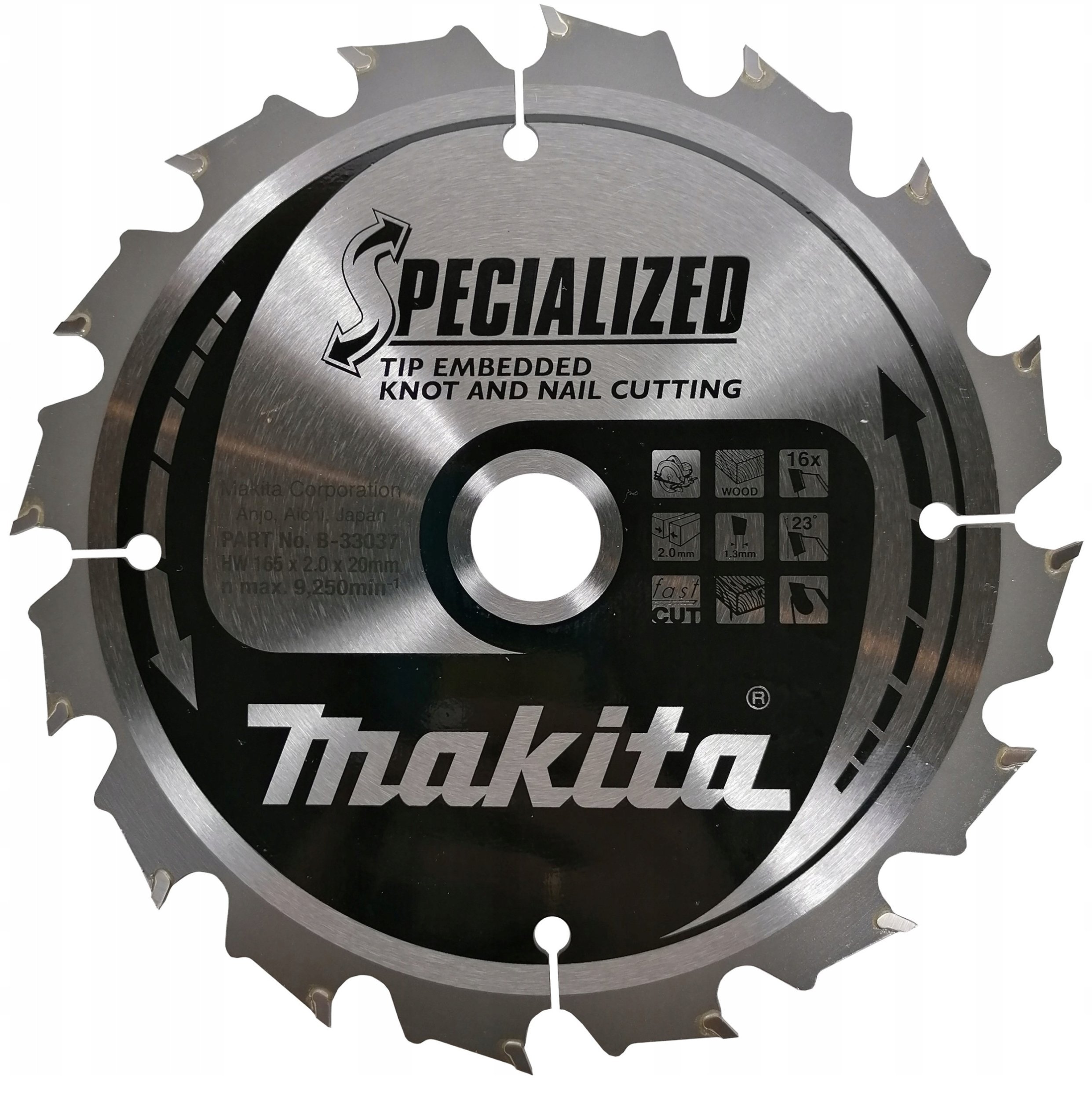 Makita MAKITA CIRCULAR SAW 165x20x16z SPECIALIZED WOOD (WITH NAILS AND KNOTS)
