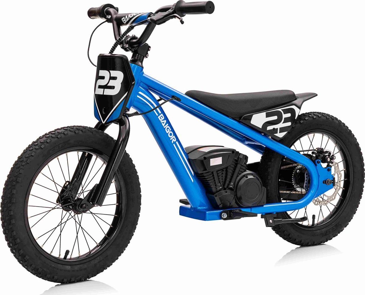 1PUNKT Motor BAIGOR 23 PRO Niebieski Motor na akumulator dla dziecka 24V250W Pompowane 42x8cm