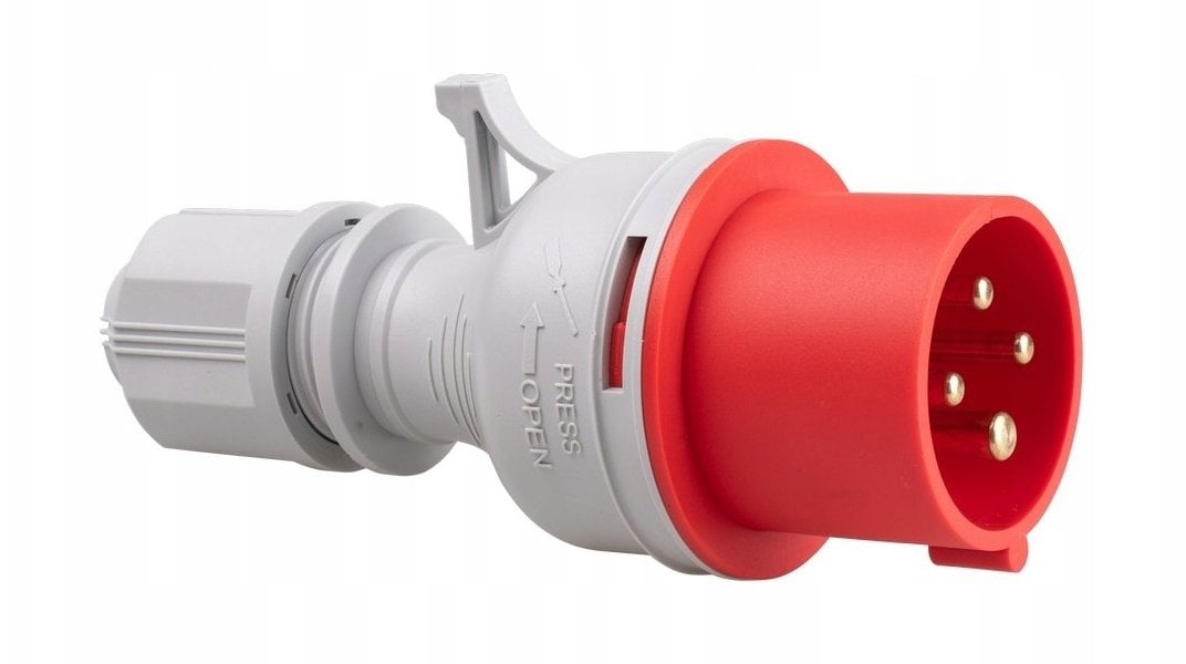 Wtyczka siłowa przenośna 16A 3P + uziemienie WSP-4-16/22/30