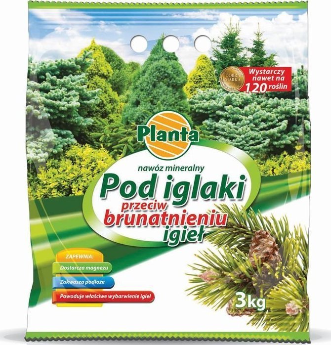 Planta NAWÓZ 3kg, przeciw brunatnieniu igieł