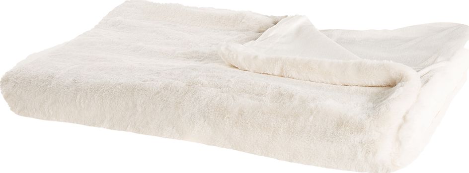 Beliani Koc 150 x 200 cm biały CHAAB