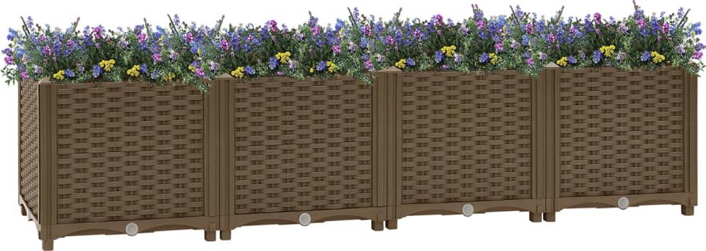 vidaXL Donica do podniesionej rabaty, 160x40x38 cm, polipropylen