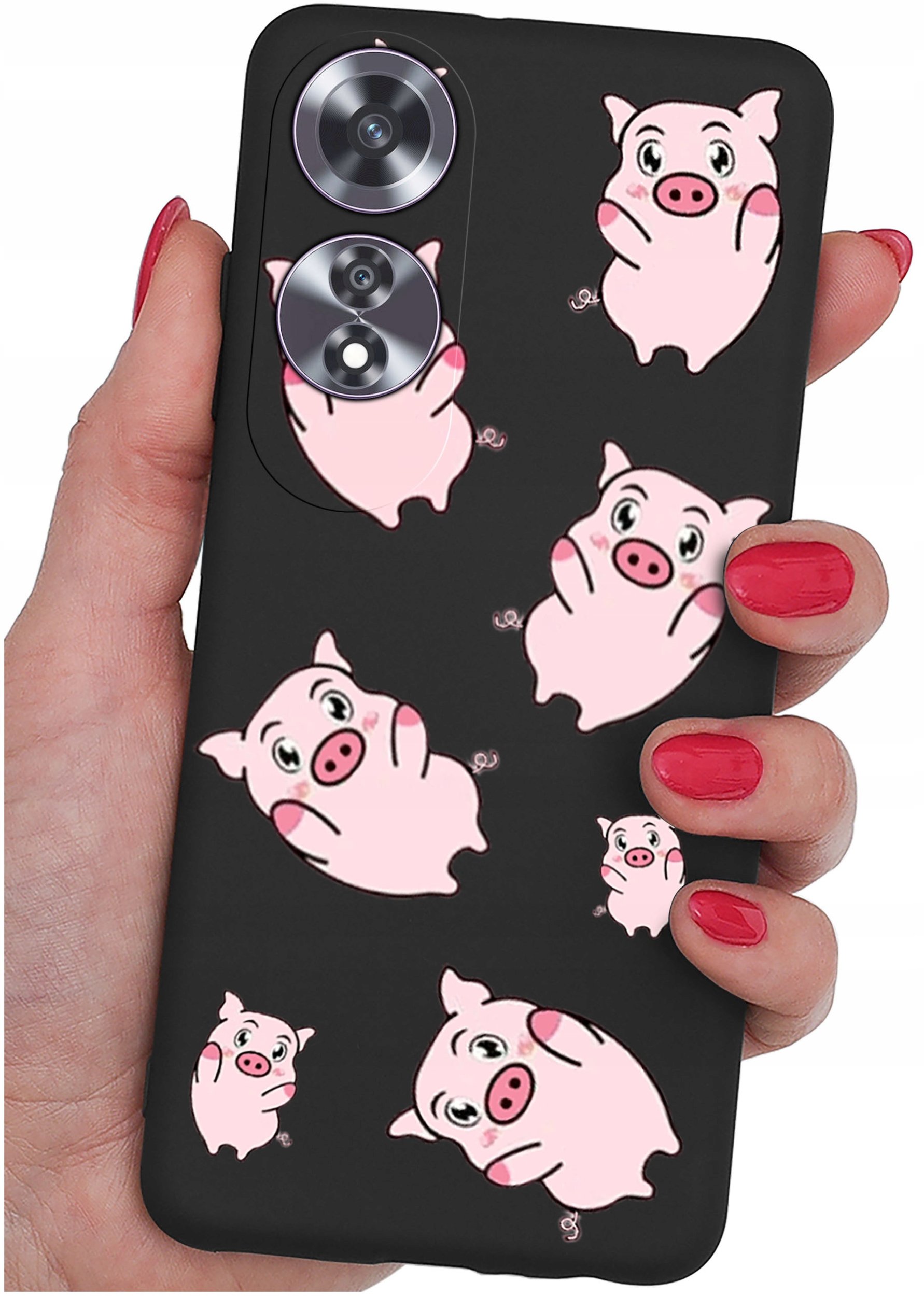 Etui do Oppo A60 4G WZORY |SILIKONOWE MATT CASE + SZKŁO 9H