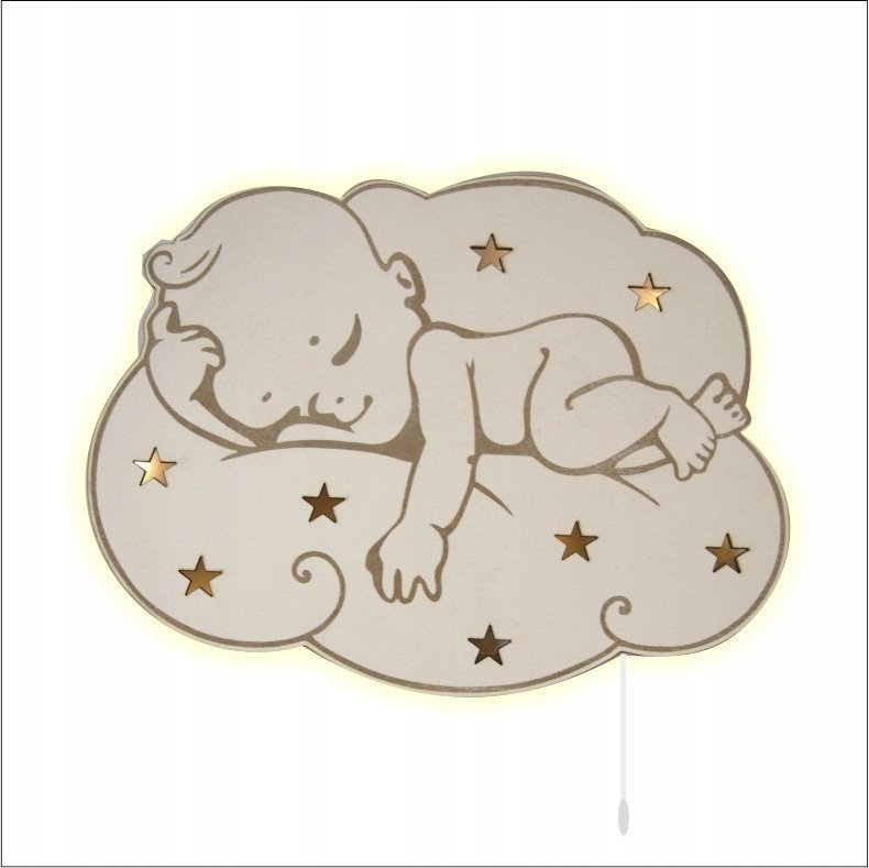 naSciane Lampka nocna dla dzieci dzidziuś chmurka biała