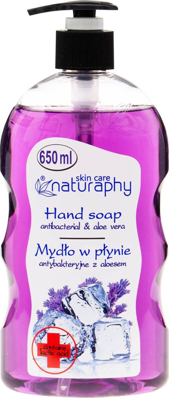 BluxCosmetics Mydło w płynie antybakteryjne lawendowe z aloesem 650 ml