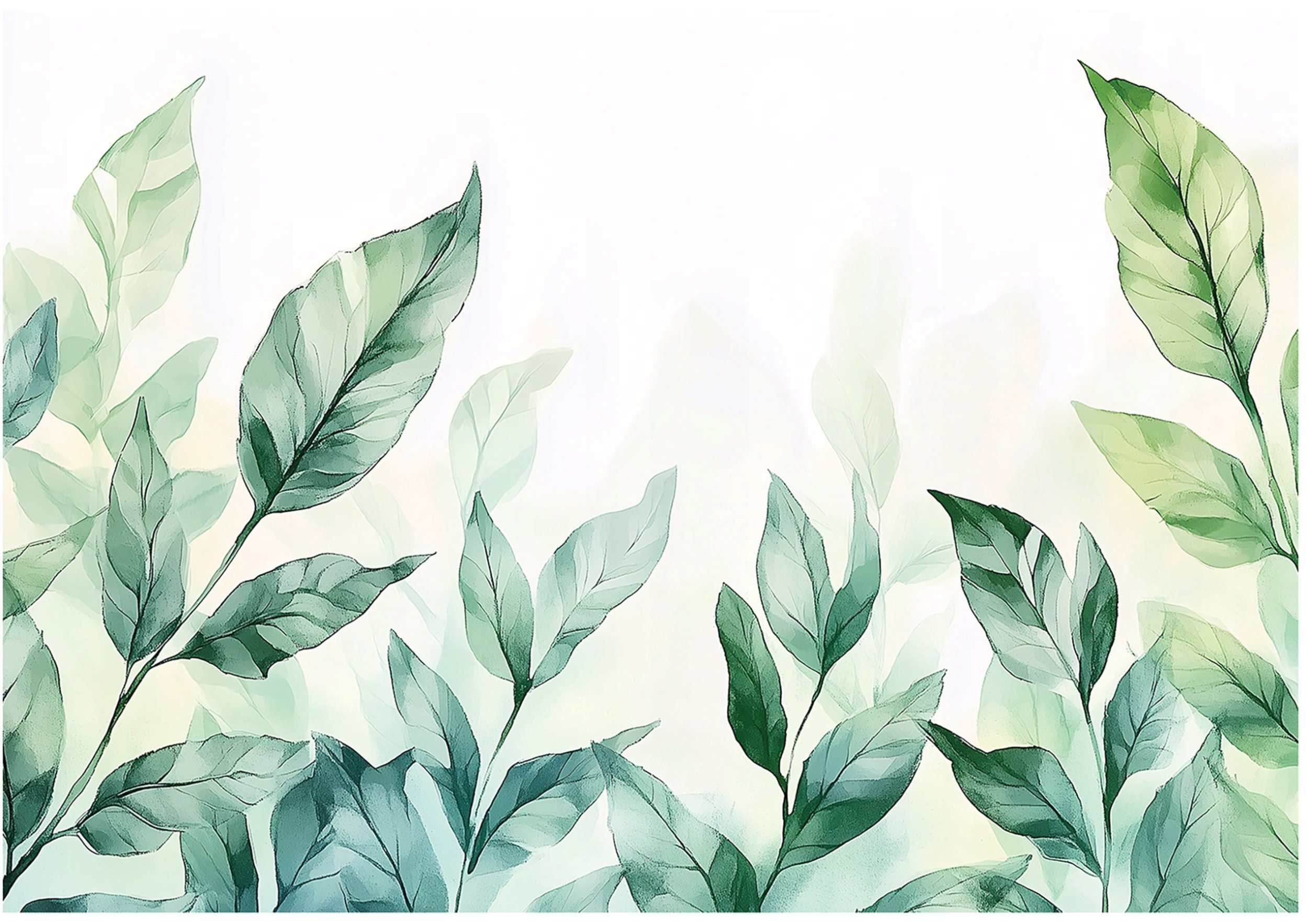 Fototapeta Liście Zielony Natura Sypialnia Salon Tapeta Flizelina 400X280