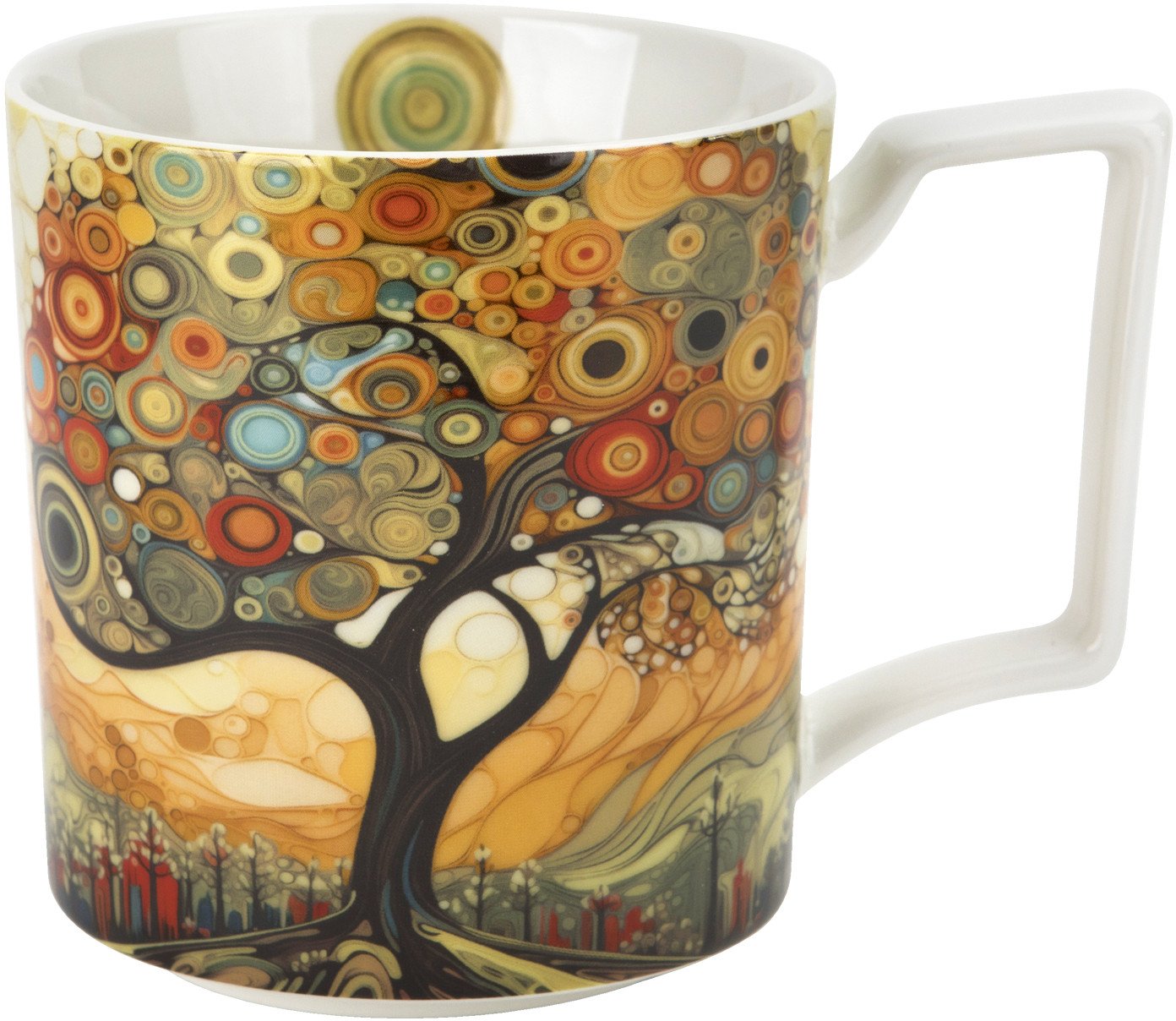 Duży kubek porcelanowy 750 ml Modern Tree