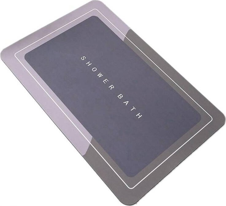 Aptel DYWANIK Łazienkowy antypoślizgowy prostokątny 60x40cm szary AG947B