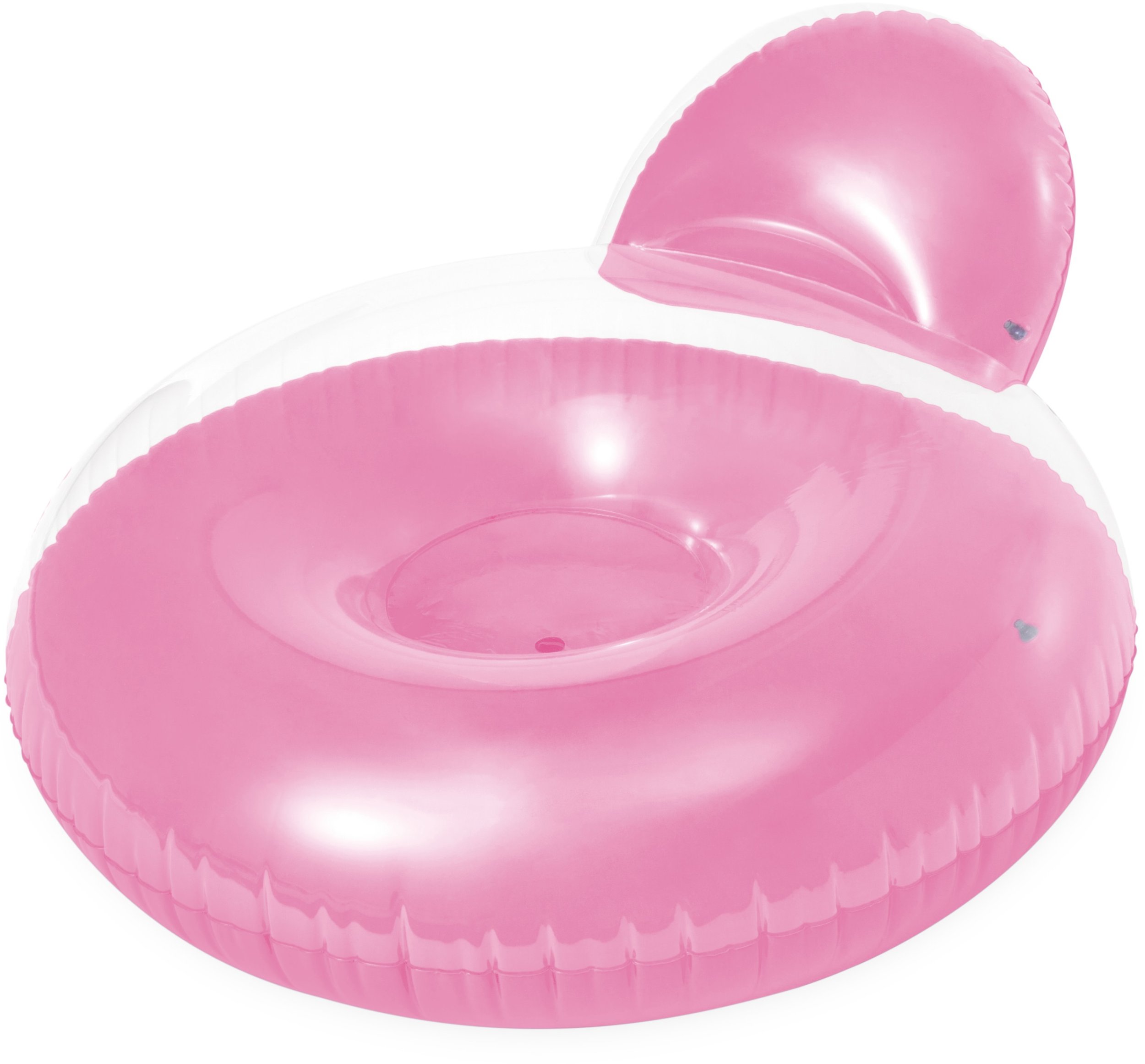 Dmuchany fotel materac z oparciem 137x122 cm INTEX 58889 różowy