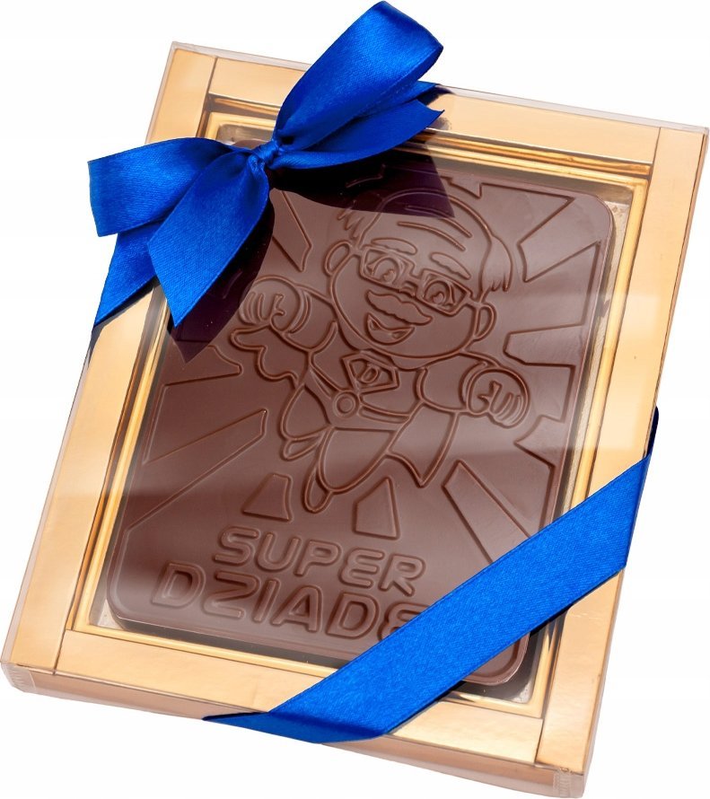 B&B Słodycze z Pomysłem Czekolada belgijska 150g Super Dziadek Dzień Dziadka WZ1