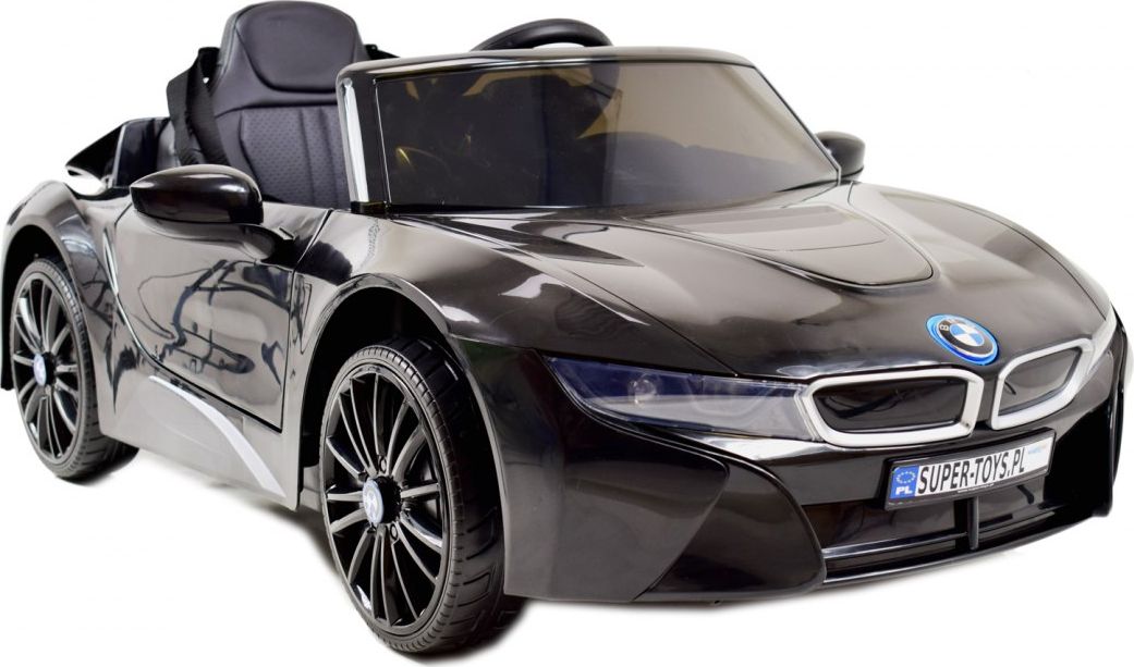 Super-Toys ORYGINALNE BMW I8 - MIĘKKIE KOŁA, MIĘKKIE SIEDZENIE/JE1001