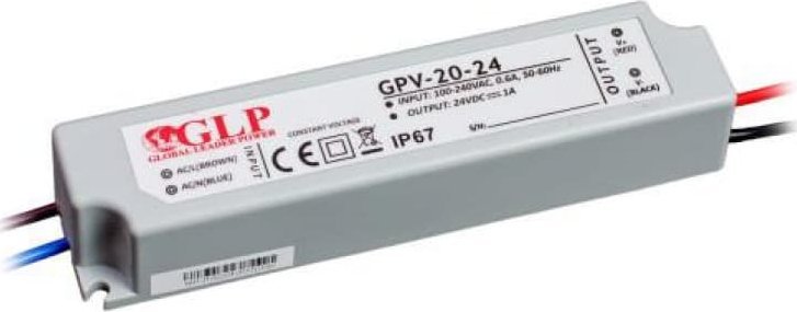 Zasilacz Mojeledy Zasilacz GPV 24W 24V DC ip67 gpv-20-24 led