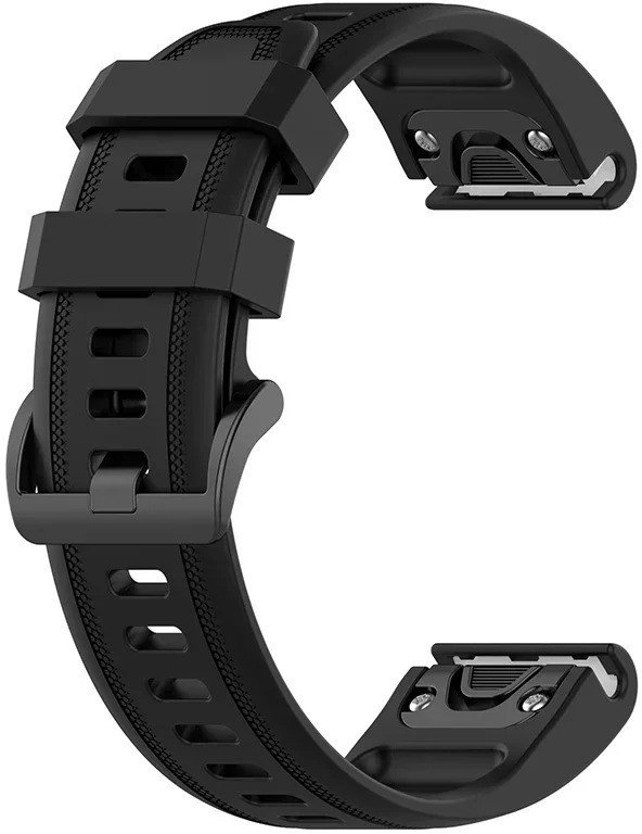 PASEK DO GARMIN FENIX 5S / 6S / 7S / 8 43 EASYFIT CZARNY