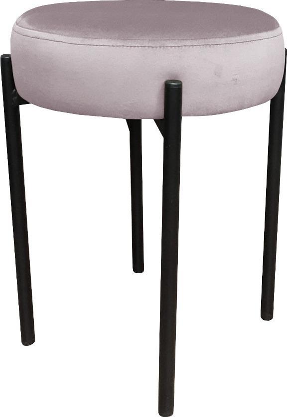 Atos Taboret TORIN MG VELVET jasnoróżowy