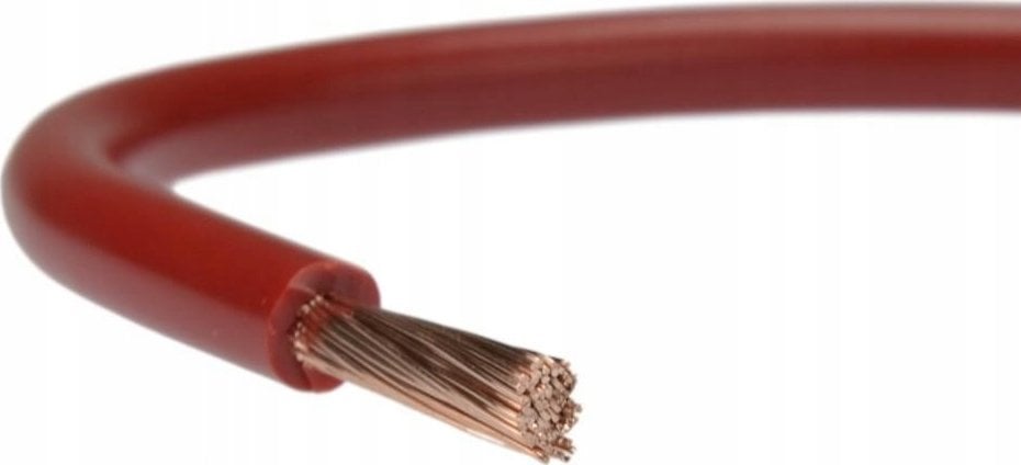 Przewód LGYDY Przewód instalacyjny LGY 2,5 mm2 450/750V czerwony bęben