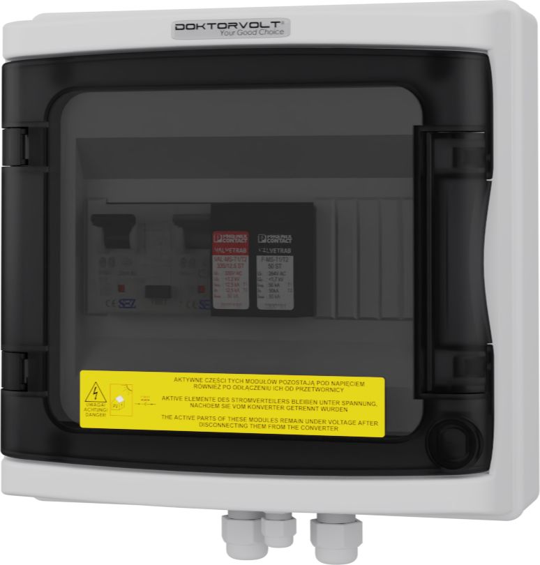 Doktorvolt AC 1F C16 25A 300mA T1 T2 Rozdzielnica PV Fotowoltaiczna Solarna Phoenix Contact Doktorvolt 4517
