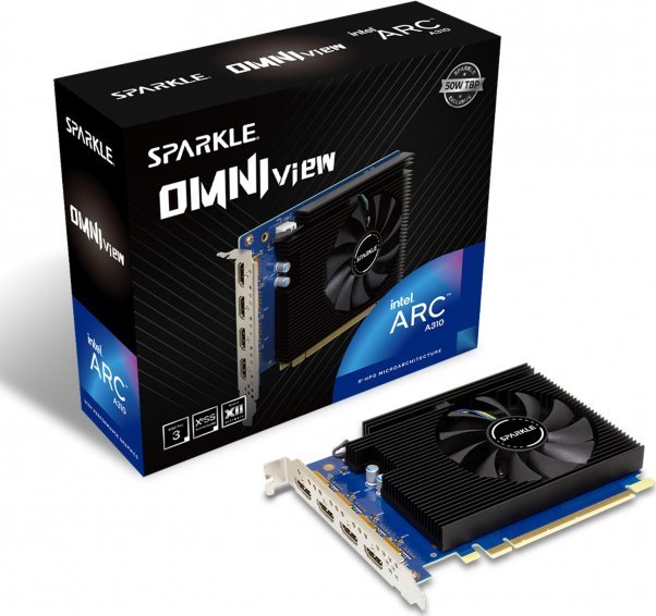 A310 4GB Sparkle Intel Arc Omni View GDDR6 1 Fan