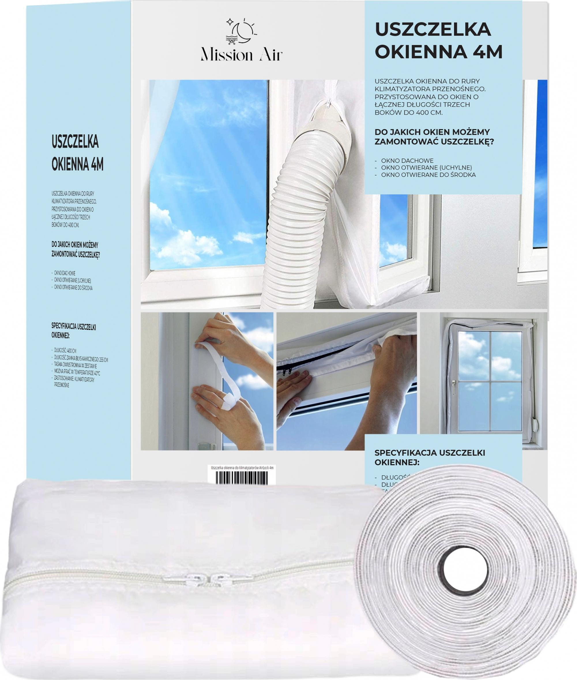 Mission Air Uszczelka okienna do klimatyzatorów AirLock 4m