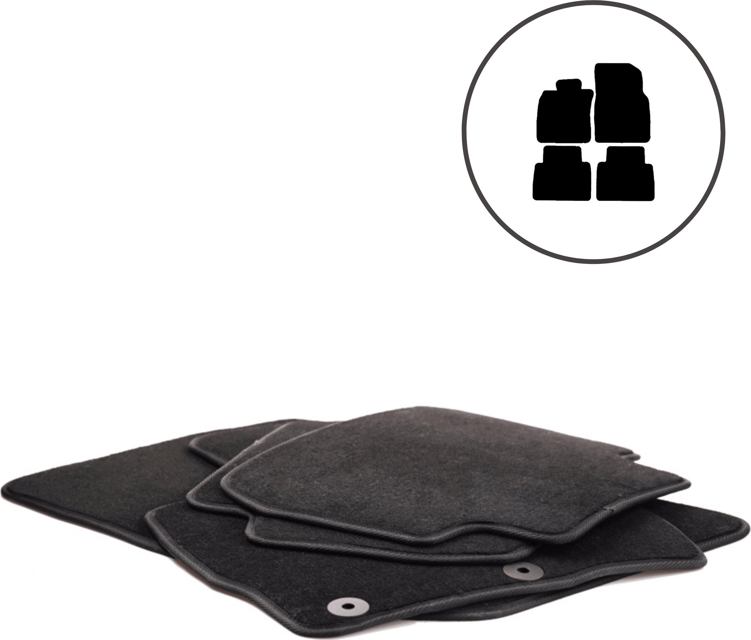 Dikel Dywaniki samochodowe welurowe 4szt. Toyota Camry