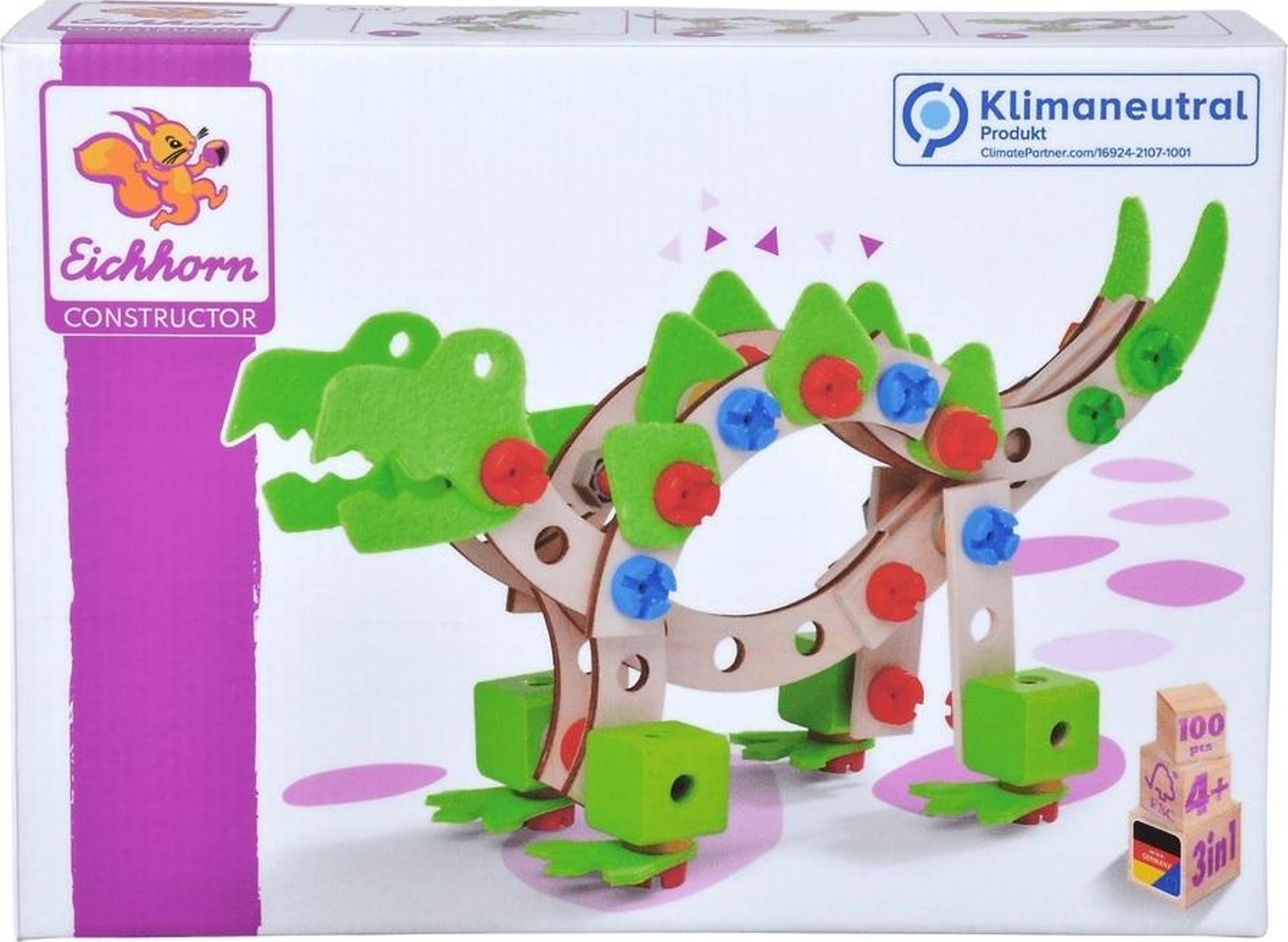 Teka Constructor dinozaur 100 elementów