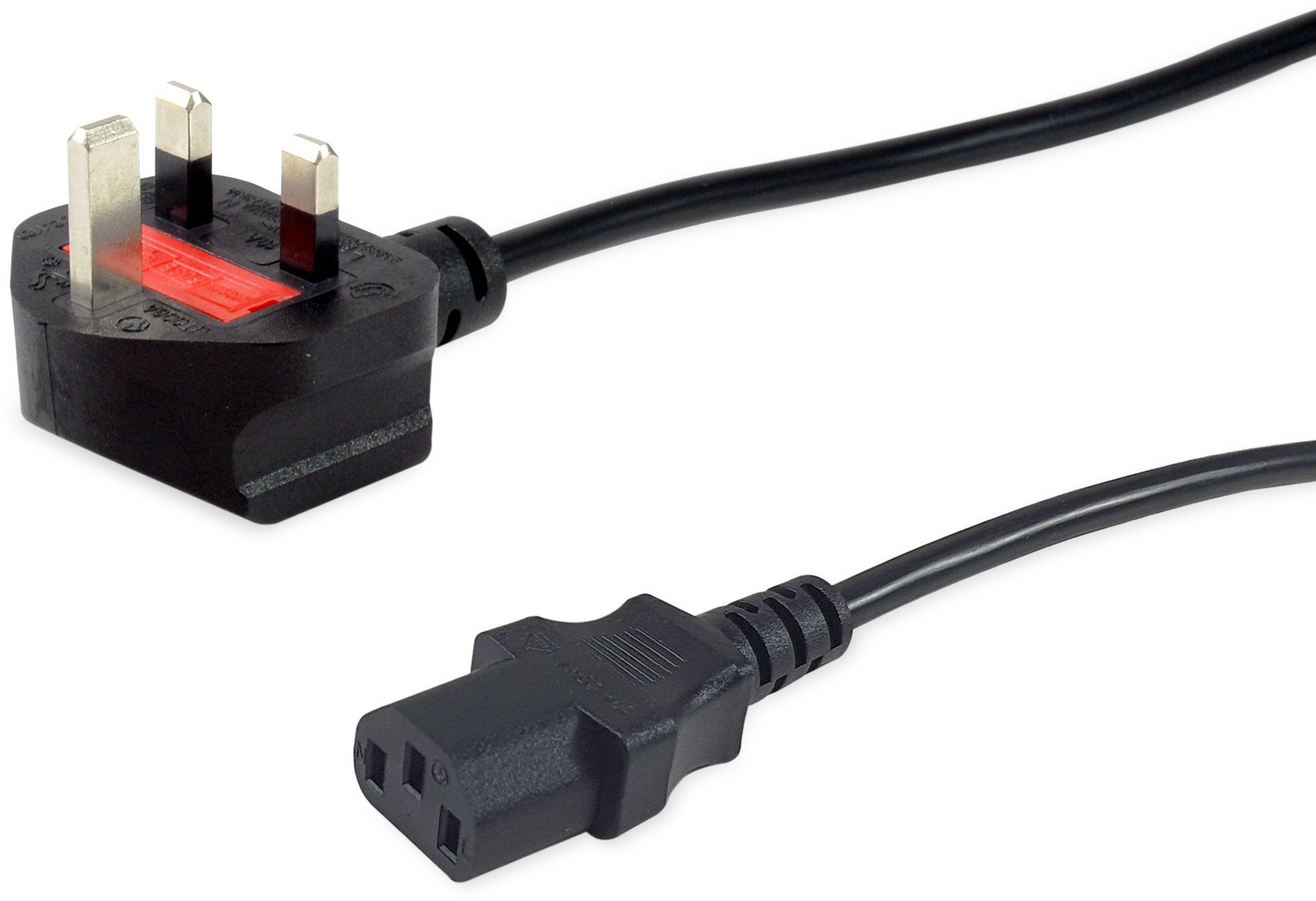 Equip IEC-Stromkabel UK-BS1363 -> C13 5m St/Bu schwarz