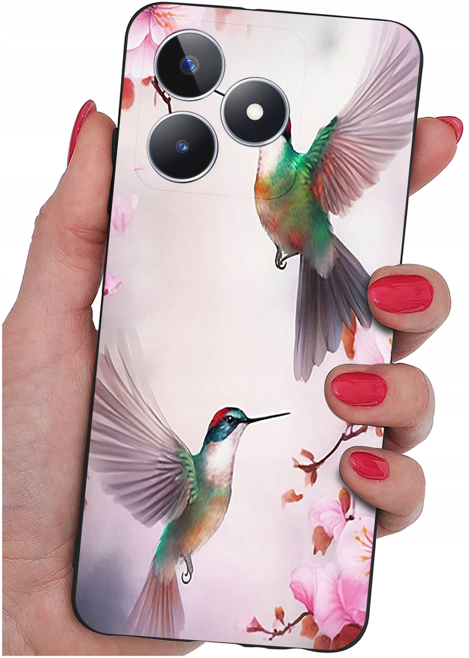 ETUI do Realme C51| C53 WZORY |SILIKONOWE MATT CASE + SZKŁO 9H