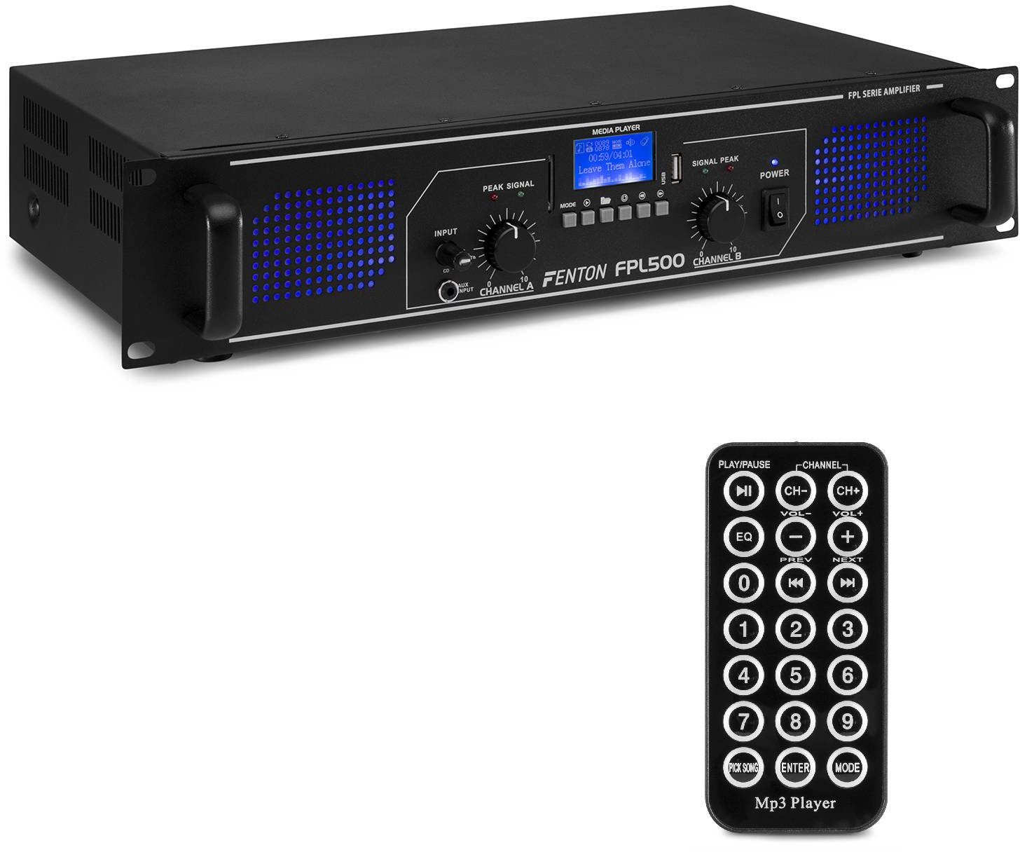 Wzmacniacz cyfrowy FPL500 BT MP3 LED EQ Fenton one size