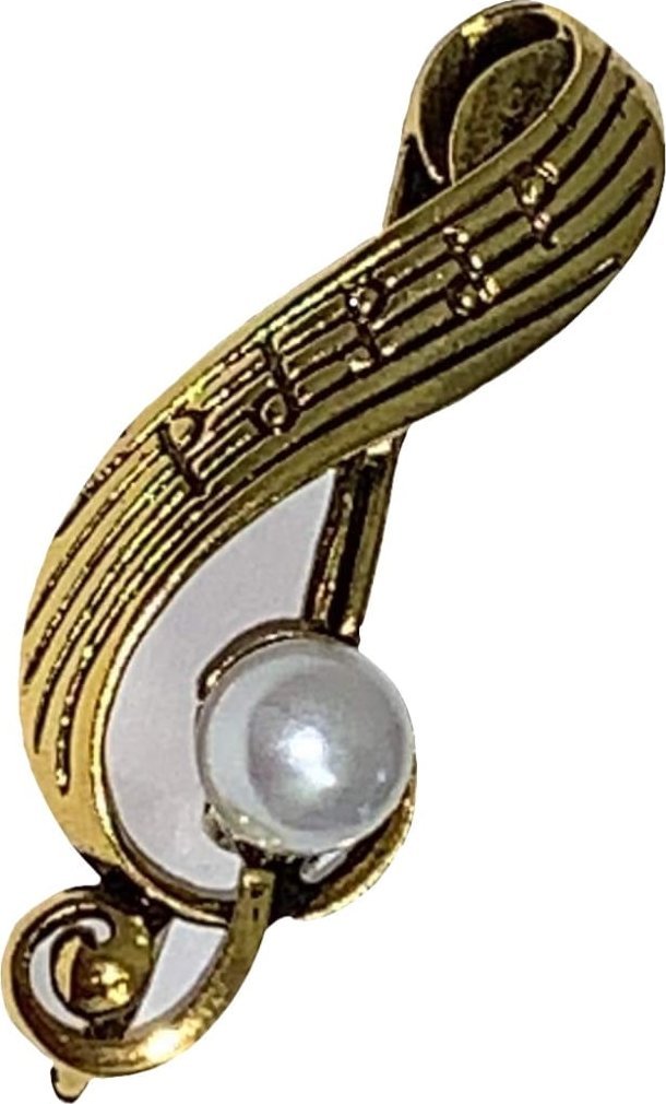 kufer-pasmanteria.pl Broszka 8 ( klucz wiolinowy )