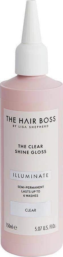 The Hair Boss THE HAIR BOSS_By Lisa Shepherd The Clear Shine Gloss uniwersalny, bezbarwny wzmacniacz i rozświetlacz koloru 150ml