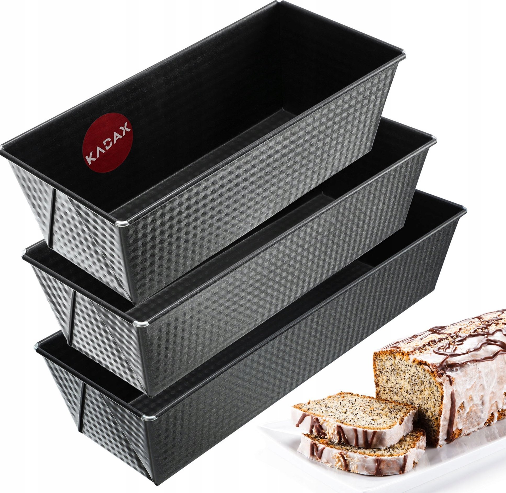 Kadax KADAX Keksówka Forma Do Pieczenia Zestaw xxL 3szt