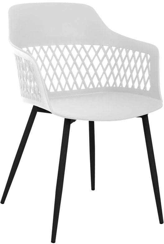BIAŁE KRZESŁO NOWOCZESNE LUCIA