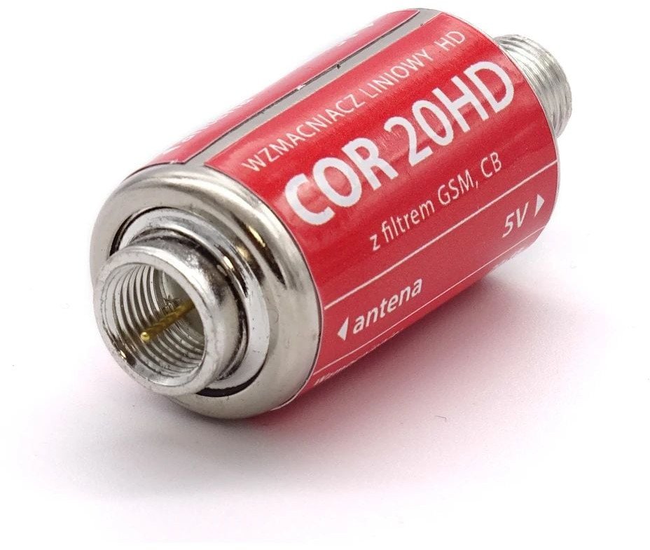 Wzmacniacz liniowy DVB-T Corab COR20 HD 20dB, 5V