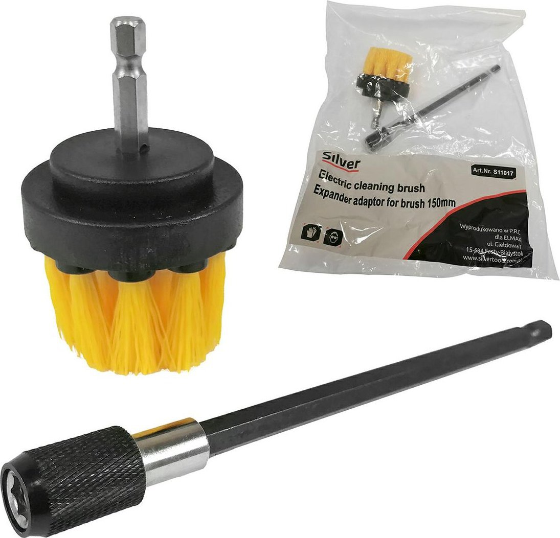 Silver PRZEDŁUŻKA 150mm DO SZCZOTEK CZYSZCZĄCYCH NA WKRĘTARKĘ MODEL EX11019