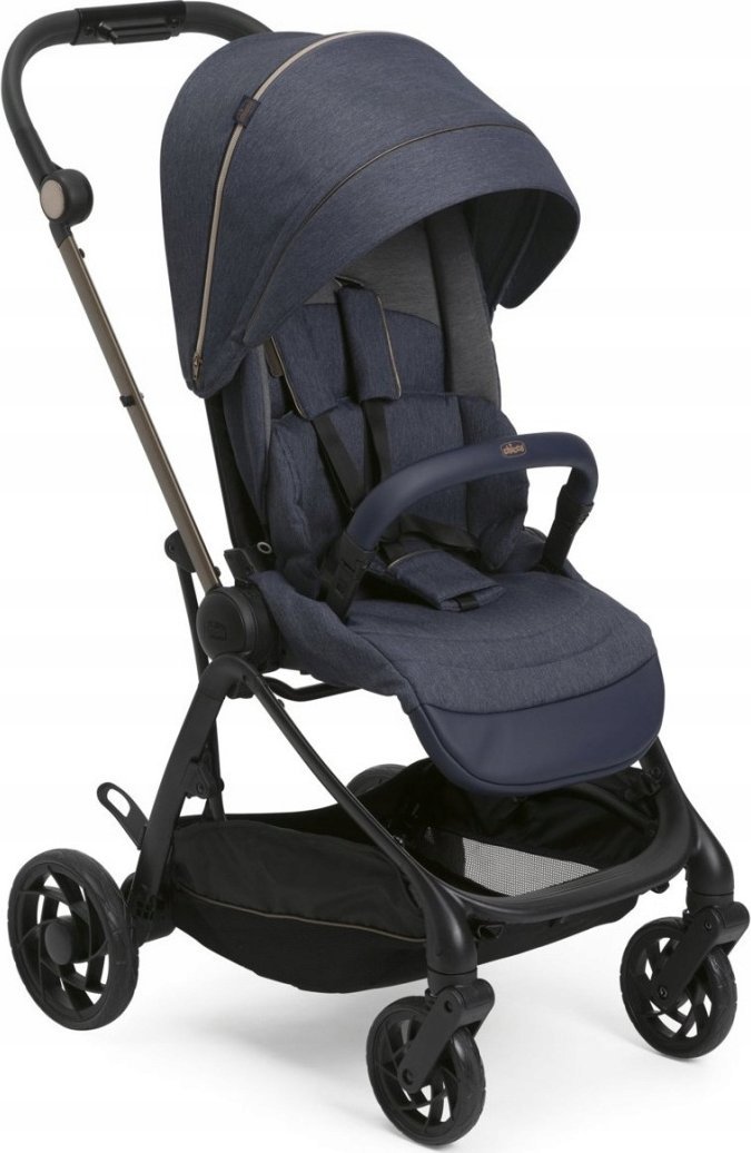 Wózek spacerowy ONE4EVER DENIM SHINE granatowy Chicco